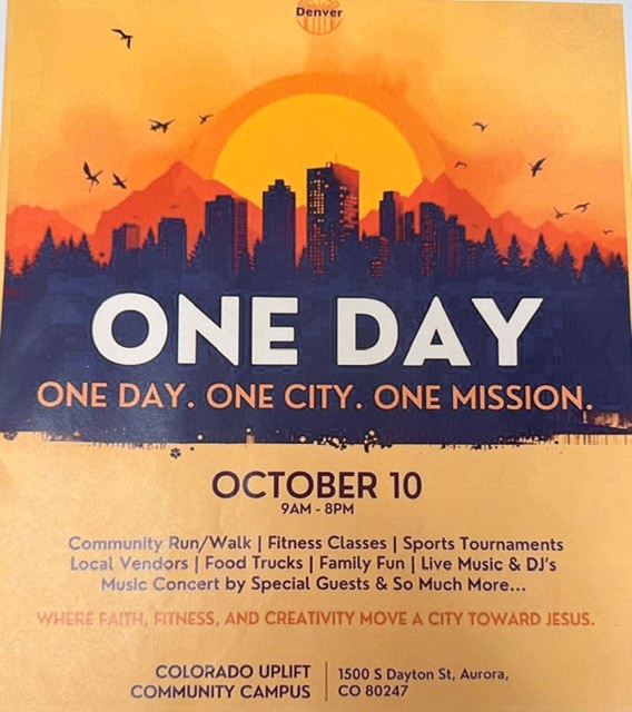 One Day: One City. One Mission. event flyer